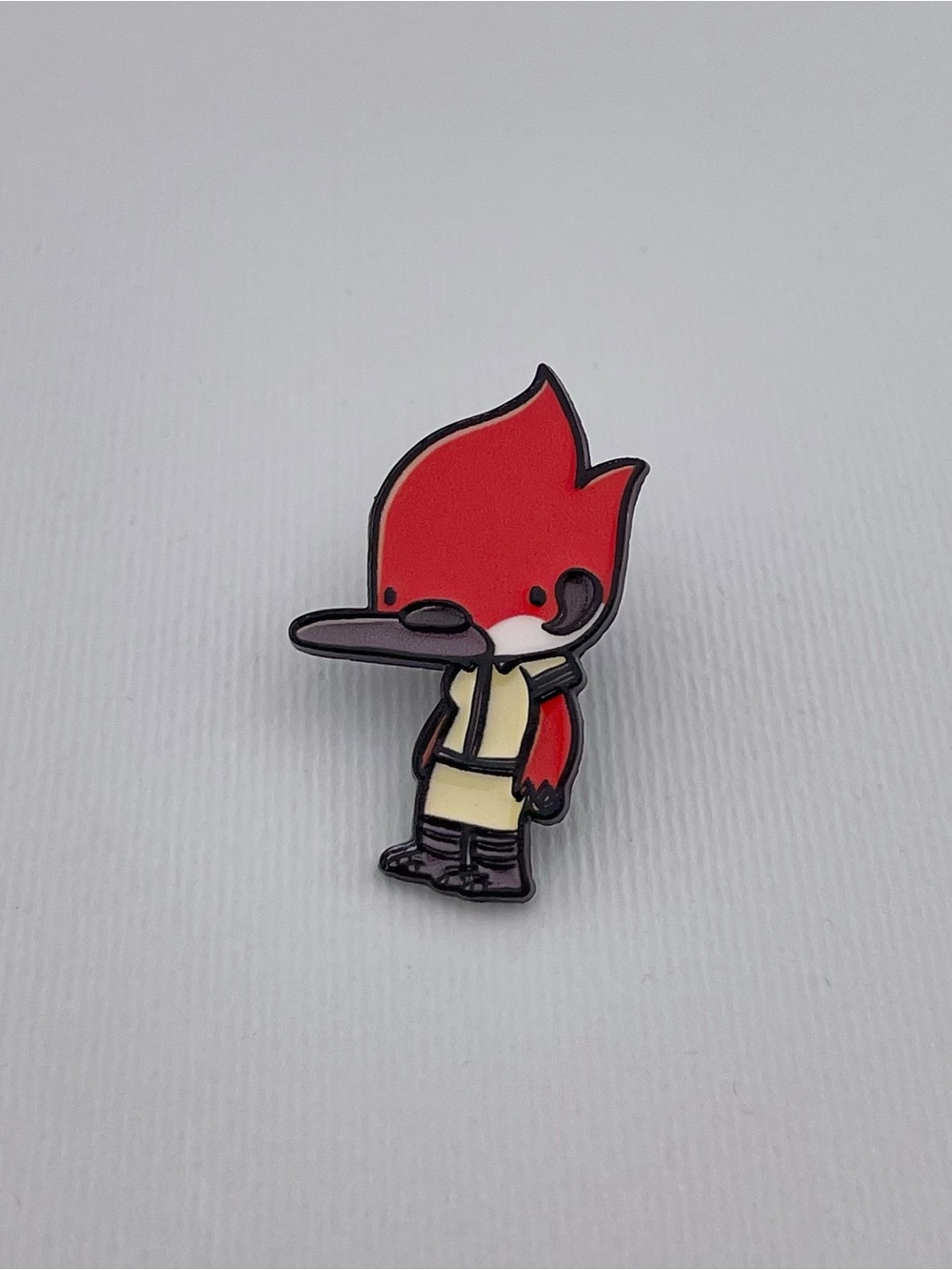 Red Bird Character Enamel Pin - Kids Accessories